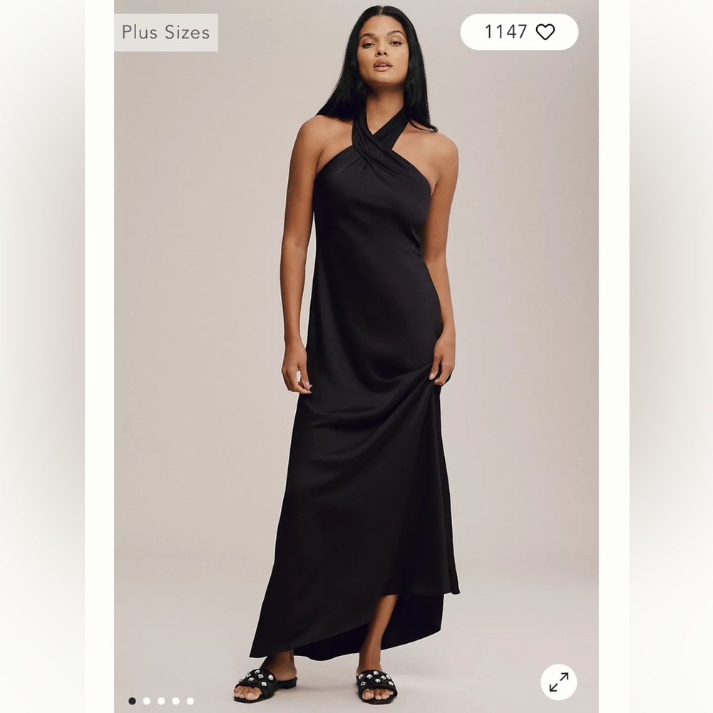 BHLDN Ruby Twist Halter Dress